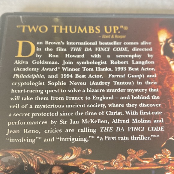 🎬PRICING🎬 The Da Vinci Code 2-Disc DVD with Tom Hanks - Widescreen Speci… - Picture 8 of 9